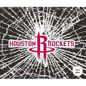  Houston Rockets Shattered Mini Cutz Window Decal Sports 