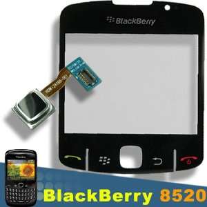   Blackberry Curve 8520 8520 Black Lens LCD Cover Screen with Trackpad