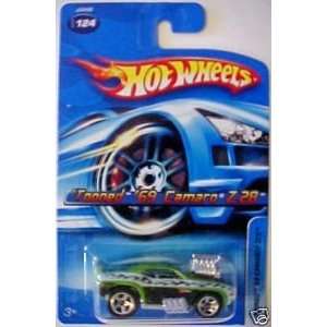  Hot Wheels Tooned 69 Camaro Z28 GREEN #124 (2006 