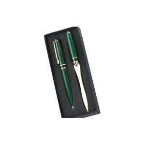  Free Personalized Green Marbleized Ball Point Pen & Letter 