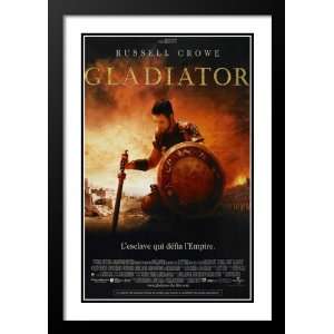  Gladiator (French) Framed and Double Matted 20x26 Movie 