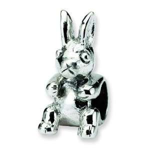  SimStars Reflections Kids Sterling Silver Bunny Bead Arts 