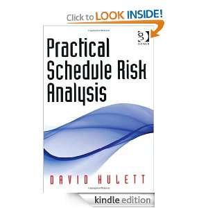  Practical Schedule Risk Analysis eBook David Hulett 