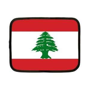  Lebanon Flag Neoprene Ipad Tablet Laptop Netbook Kindle 