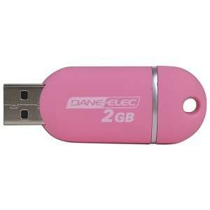  Dane Elec zMate 2GB USB 2.0 Flash Drive (Pink)