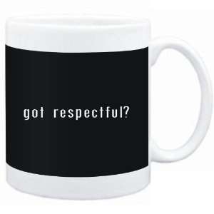 Mug Black  Got respectful?  Adjetives 