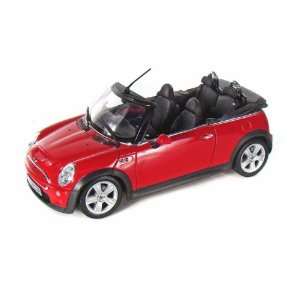  Mini Cooper S Cabrio 1/18 Red Toys & Games