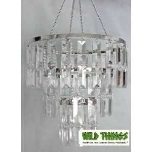  Chandelier Emily w/ Clear Rectangle Crystals