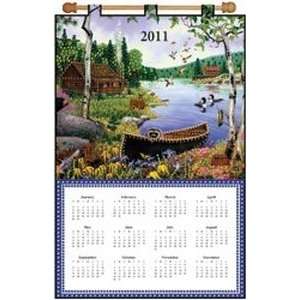  Cabin By The Lake 2011 Jeweled FeLight Applique Calendar Kit 