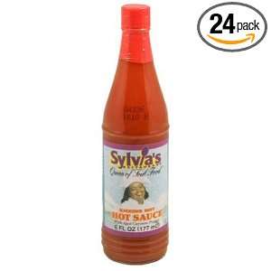 Sylvia Sauce, Kicking, Hot, 6 Ounce (Pack of 24)  Grocery 