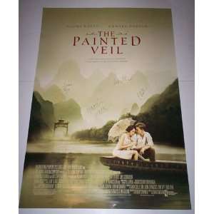  SIGNED PAINTED VEIL MOVIE POSTER 