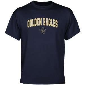   Oral Roberts Golden Eagles Navy Blue Logo Arch T shirt Sports