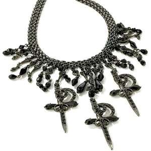  Dangling Daggers Gothic Collar Necklace Jewelry
