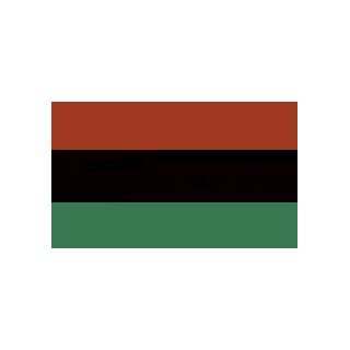 Afro American Flag Nylon 5 ft. x 8 ft.  Patio, Lawn 