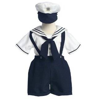 Lito Baby Toddler Boys White Navy Sailor Easter Outift Set 12M 4T