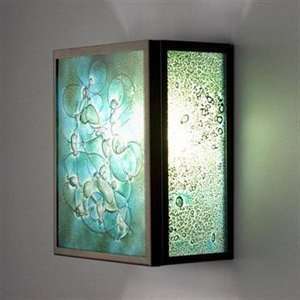   Outdoor Magic Glass Wall Sconce Panels Framed by Pow