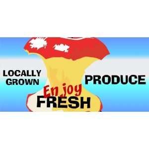    3x6 Vinyl Banner   Fresh Locally Grown Produce 