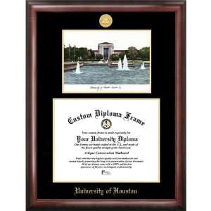  University of Houston Gold Embossed Diploma Frame with 