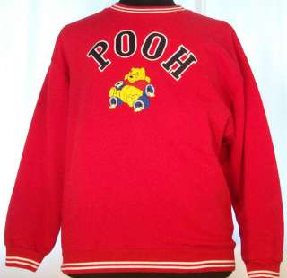 WINNIE THE POOH Sweatshirt  S Red LikeNew  