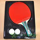 Double Fish 815 3C 3 Stars Ping Pong Long Paddle Table Tennis Racket 