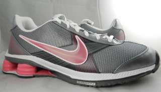 NIKE SHOX FLY ZIPSISTER+ NEW Womens Pink Grey iPod Ready Running Shoes 