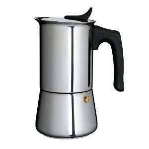  Kaffe 6 Cup Stainless Steel Espresso Coffee Pot 