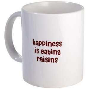  happiness is eating raisins Food Mug by  Kitchen 