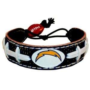 San Diego Chargers Team Color Football Handmade Seam Bracelet Genuine 