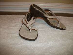 Womens Beige Naturalizer Wedge Sandals size 6B NEW  