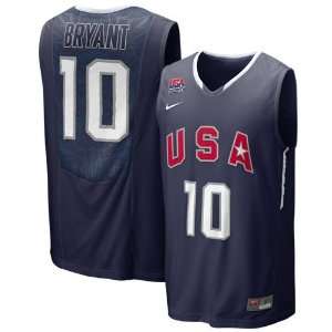  Nike Kobe Bryant USA Basketball Tackle Twill Jersey Navy 