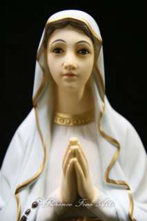 Large Our Lady of Lourdes Mary Italian Statue Sculpture Made in 