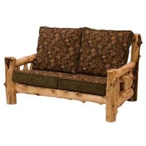   Traditional Cedar Log Loveseat Cushion Piping With Piping Everything