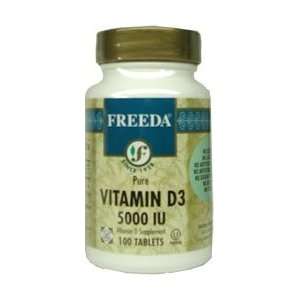  Freeda Kosher Vitamin D3 5000 IU 100 Tablets Health 