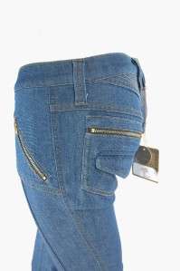 Frankie B Premium Roberta Bootcut Raw Six Pocket Denim Jeans Size 28 