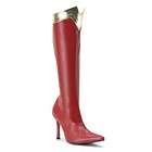 Sexy Red/Gold Wonder Woman Costume Spiked Heel Boots Size 7