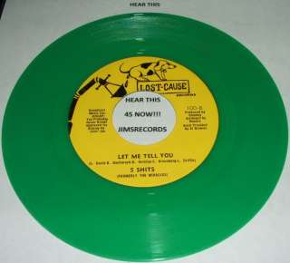 SHITS FIVE LYTATIONS DREAMING OF YOU GREEN COLORED VINYL DOO WOP 45 