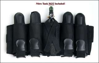   New Black 4+1 Pod Ejector Tank Pack Harness PLUS 4 130 Round Pods