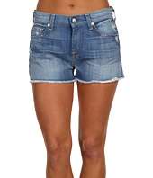 For All Mankind High Waisted Vintage Cut Off Short in Distressed Del 