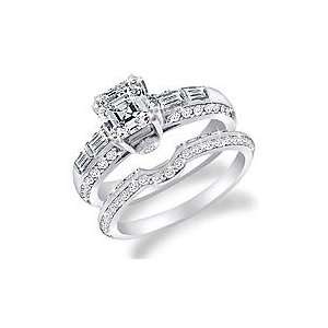   for Round Princess Asscher and Cushion Diamond. Matching Band Included