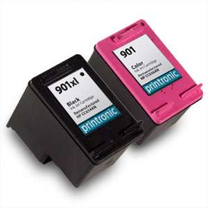 Pack compatible for HP 901XL black and hp 901 color  