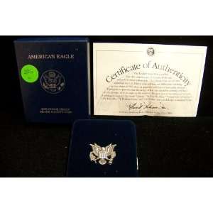  2003 W Proof American Silver Eagle with box and COA 