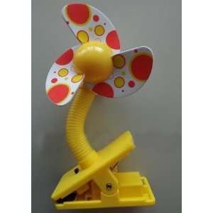  Clip on Baby Stroller Fan(red with yellow) Electronics