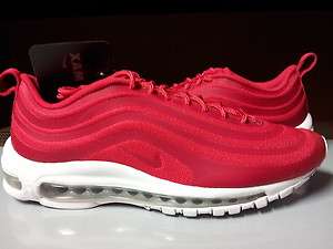   ] Mens Nike Air Max 97 CvS Canvas Sport Red White Running Sneakers QK
