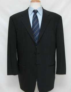 1,695 Giorgio Armani Collezioni 42R 42 Wool Suit Dark Blue Stripes No 