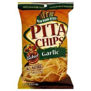 New York Style, Pita Chip Garlic, 5 Ounce (12 Pack)  