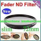 Green Slim 72mm Fader ND Filter Neutral Density Adjustable from ND2 to 