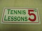 Vintage Style TENNIS LESSONS Golf Metal Sign Club NEW Clubhouse 