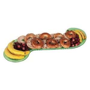 Cache S Shaped Platters   Polycarbonate   Dishwasher Safe   Jade 