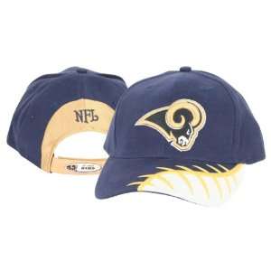  St. Louis Rams Football Seam Adjustable hat  Blue w/ White 
