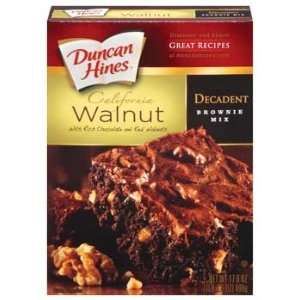 Duncan Hines California Walnut Brownie Mix 17.6 oz (Pack of 12 